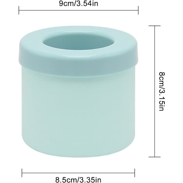 Isterningebakke med låg 2 stk Silikone Isterningebakke Isterningebakke Isforme Ismaskine Isterningeforme Mini Isterning Silikone Isterningeform Azul Azul