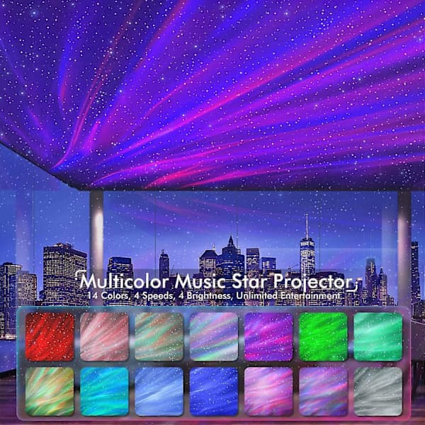 Stjerneprojektor 4-i-1 Dinosaur Egg Nattlys Hvit Støy Bluetooth Høyttaler D D