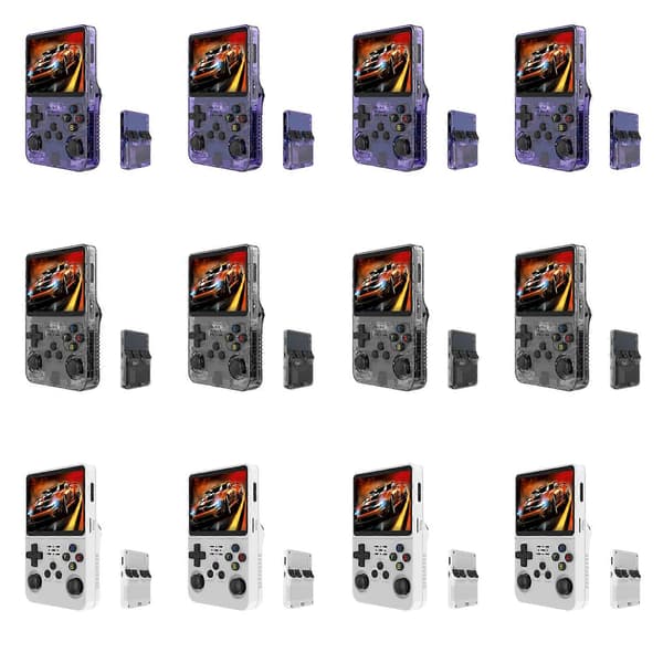 R36S Retro Handhållen Videospels Konsol Linux System 3.5 Tum IPS Skärm Helt Ny White 128