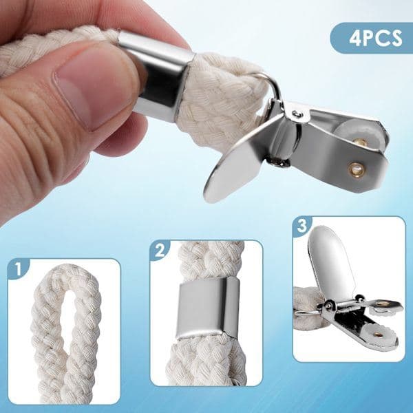 stk Håndkleklyper Håndkleholder HVIT hvit white