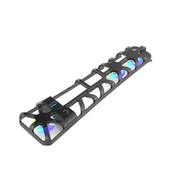 Køleventilator til PS5 PRO med USB 3.0-port og RGB-belysning Sort
