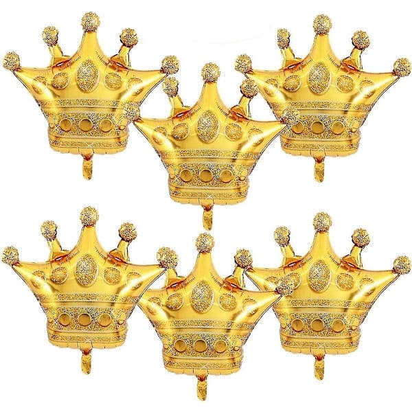 stk. 76 cm krone balloner guld
