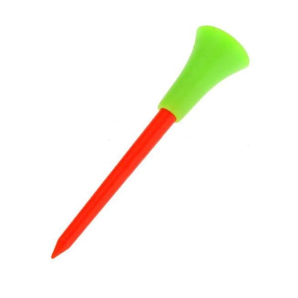 30-pak Multi-farvede Golf Tees i Plastik 83mm Holdbare Gummi Puder Top Golf Tee