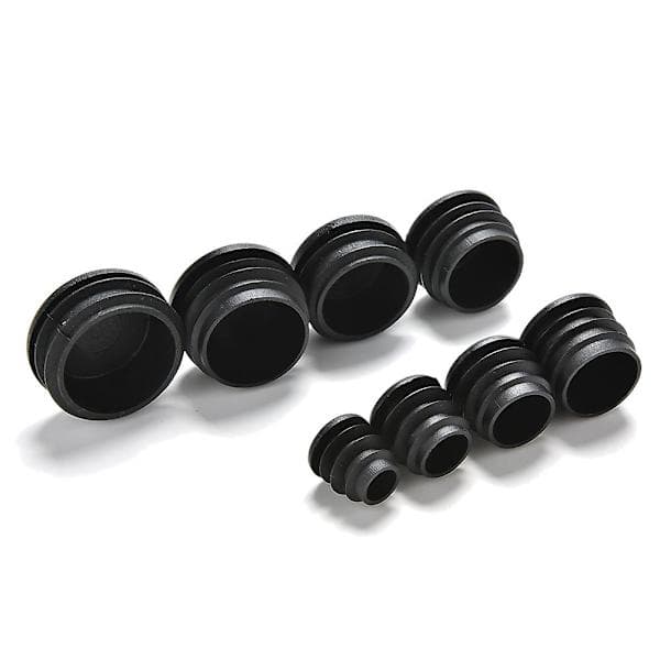 10 stk. sorte plastikpropper endestykker indsats propper til runde rør Hfmqv 32mm 32mm