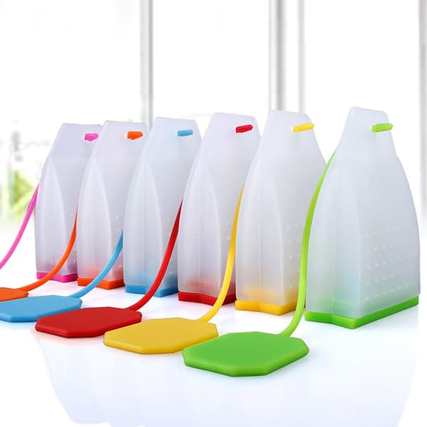 6 Pak Silicone Te-Infuser, Teposer til Løse Blade, Genanvendelig Te-Filter Si