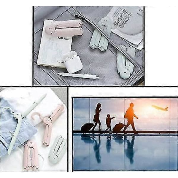 6 foldbare plastikbøjler