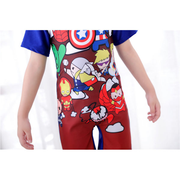 Barns Superman One-Piece Baddräkt för åldrarna 3-11 Lightning Suit L