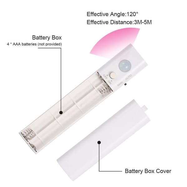 LED-stripe til garderobe med bevegelsessensor 1 m - Varmhvit