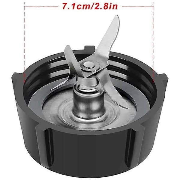 Reservdelar för mixer, isblad med burkbaslock och O-ring tätningspackningstillbehör