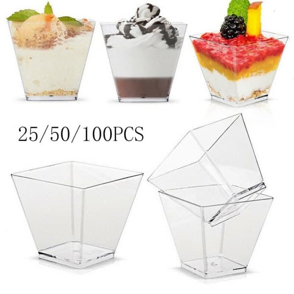 Gennemsigtige plastikglas