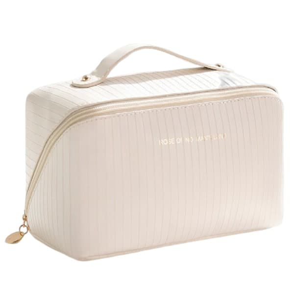 Rymlig necessär/sminkväska beige beige
