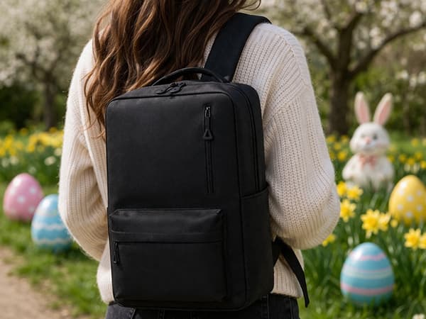 Ryggsäck med USB-port och laptopfack 18–20 L grå polyester grå gray