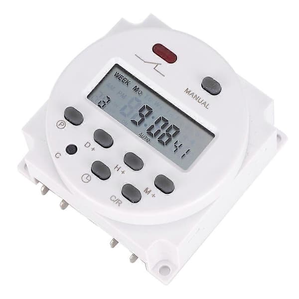 12V 16A Veckovis Timer Switch Microdator På Av Kontroll Programmerbart Tidsrelä
