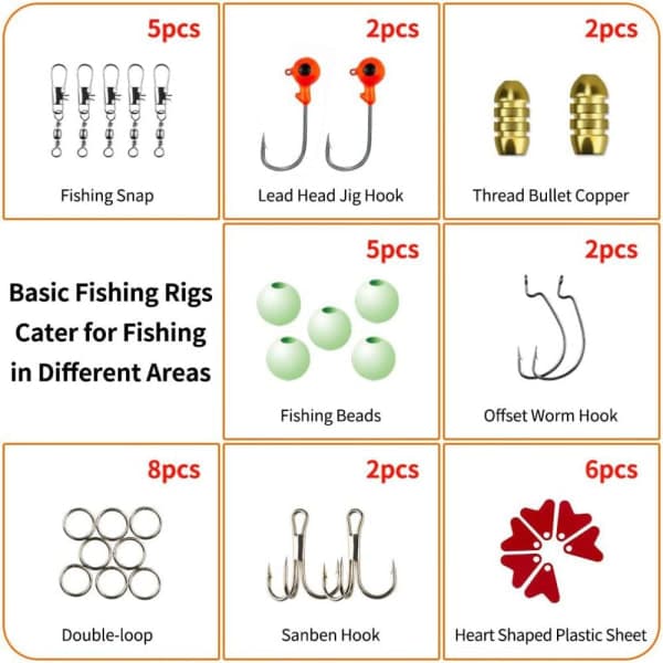 78:e fiskedrag set Luya bete kit Bulk fiskeutrustning