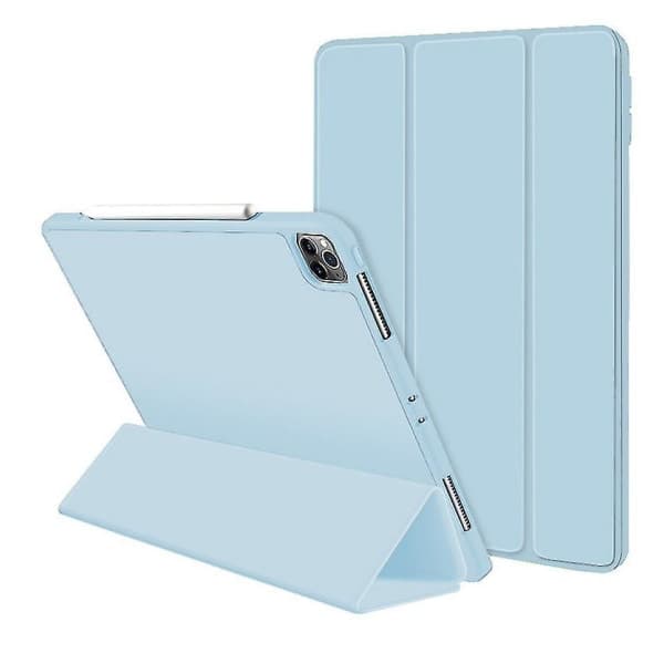 Etui til Ipad Pro 12.9 tommer med pennholder (LYSBLÅ)