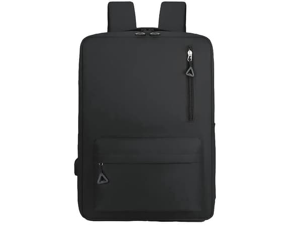 Ryggsäck med USB-port och laptopfack 18–20 L grå polyester grå gray