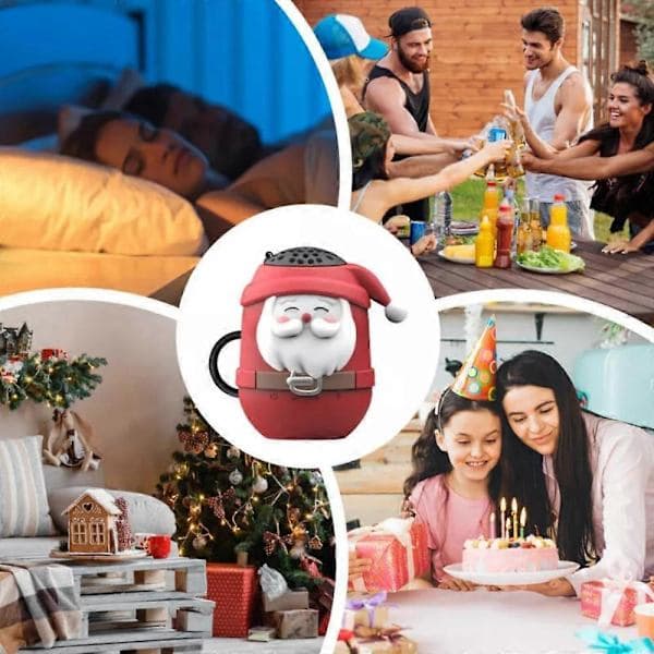 Bluetooth-högtalare Jultomte, portabel mini trådlös bluetooth-högtalare