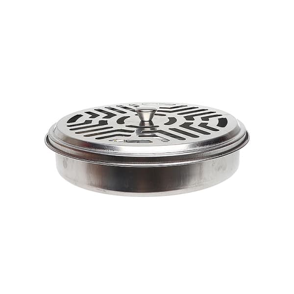 Myggespoleholder bakke ramme rustfrit stål rund stander Sort Black