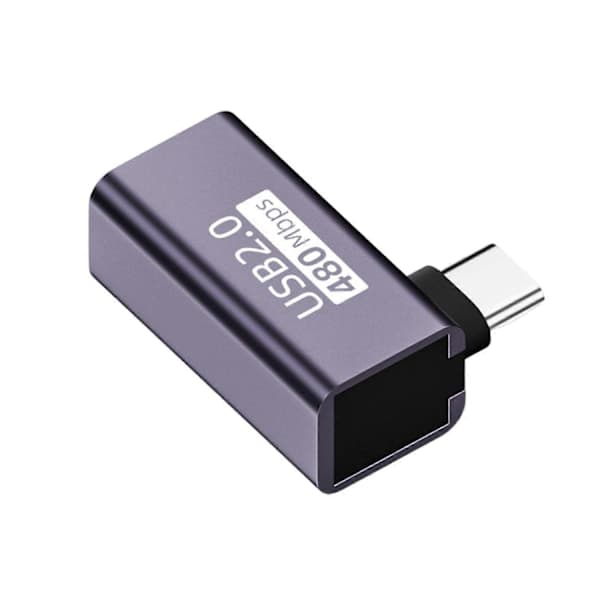 Type-C/Micro/Mini USB2.0 Han til USB-B Hun Adapter Telefon Computer Elektronisk Klaver Tromme Printer Hun B til Han C Albue