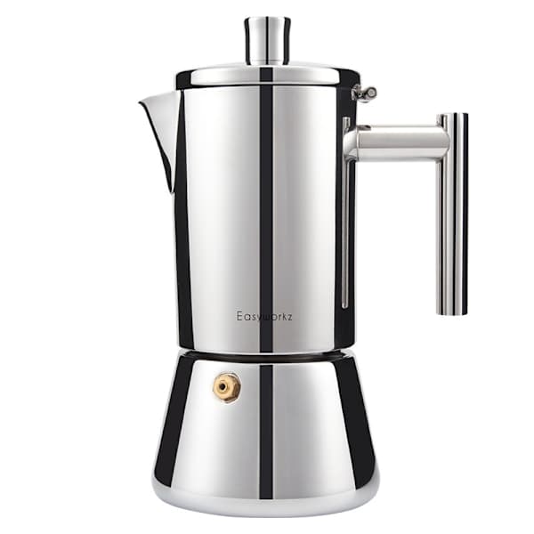 Easyworkz Espressokande i rustfrit stål - Induktions Moka Pot 4 kopper 200 ml 4Cup 6.8oz