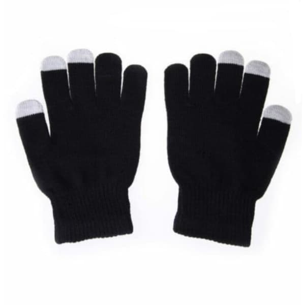 Roblox Svarta Stickade Vantar Med Touchfunktion Touch Vante Svart Modell 2