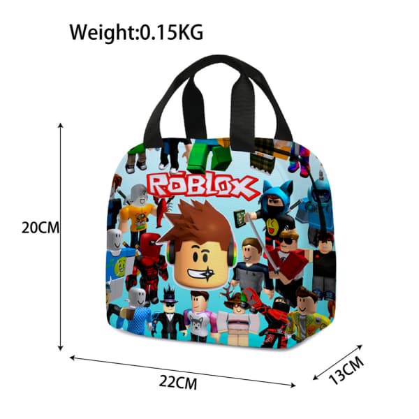 ROBLOX Matboks Lunsjpose Isolert Piknikveske Barn Gave Skole B B