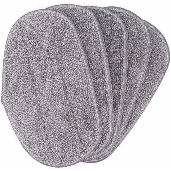 5 Mikrofiber Udskiftningspuder til Dampmopper. Lyseblå L