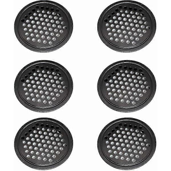 Pieces Ventilationsrist i rustfrit stål, garderobeventilationsrist - 60 mm ventilationsrist, rund køkkenventilationsrist
