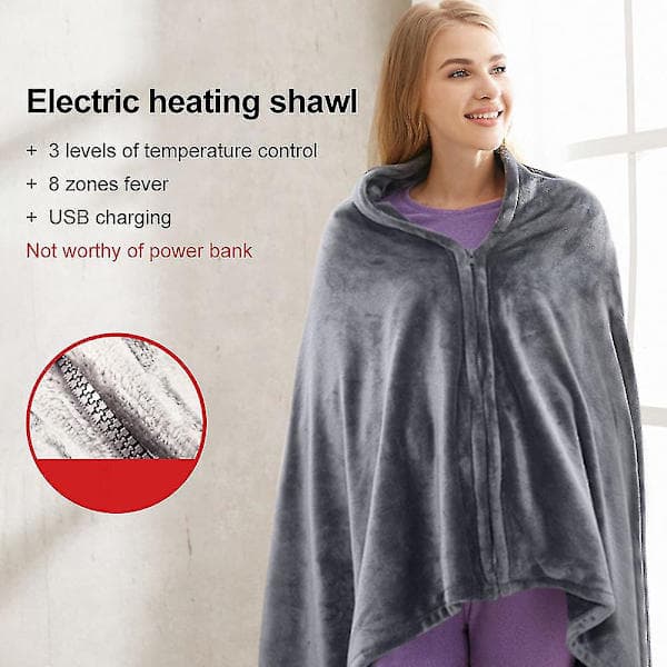 Elektrisk varmetæppe 150 x 85 cm flannel varmetæppe vintervarme