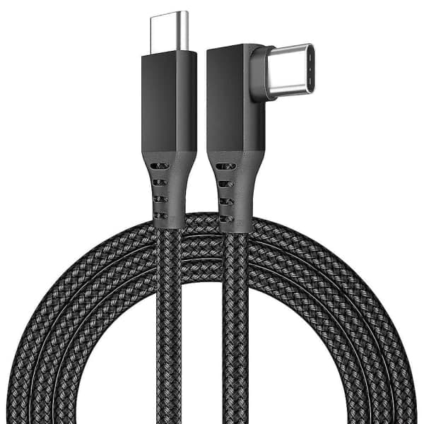 Link-kabel til Oculus Quest 2 Hurtig opladning og dataoverførsel USB C 3.2 Gen1 5Gbps PD Overførselsladekabel VR Headset Link-kabel Sort 3M Black 3M