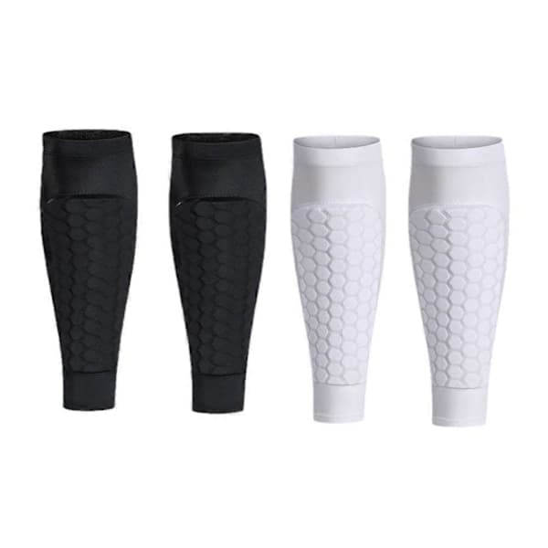 Benskinner til ben, stødabsorberende nylon bikagestruktur, støttestrømpe, benskinner M M