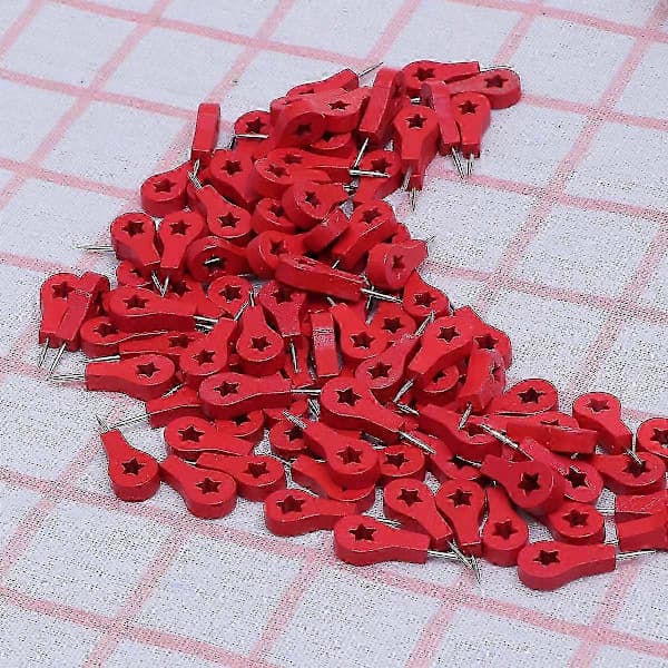 100 st Globles Häftstift Tränålar Kontorshäftstift Trä Hemma Kontorshäftstift
