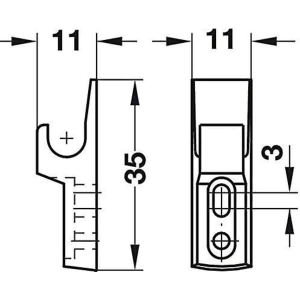 X2 Mini Touch Catch Låseskap Caravan Bobilskap Dører