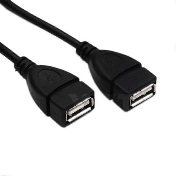 2-Port USB2.0 Hub USB 2.0 Han til 2 Dobbelt USB Hun Stik, Splitter Hub, Strømkabel Adapter til PC, Telefon, Laptop