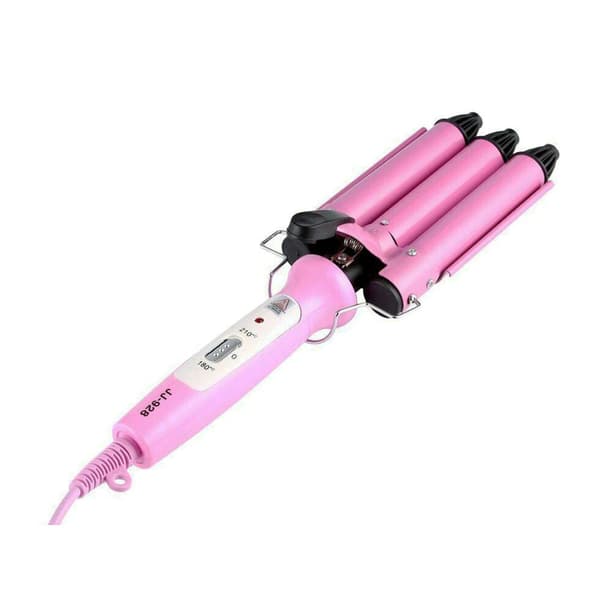 Locktång - Keramisk med 3 cylindrar Rosa