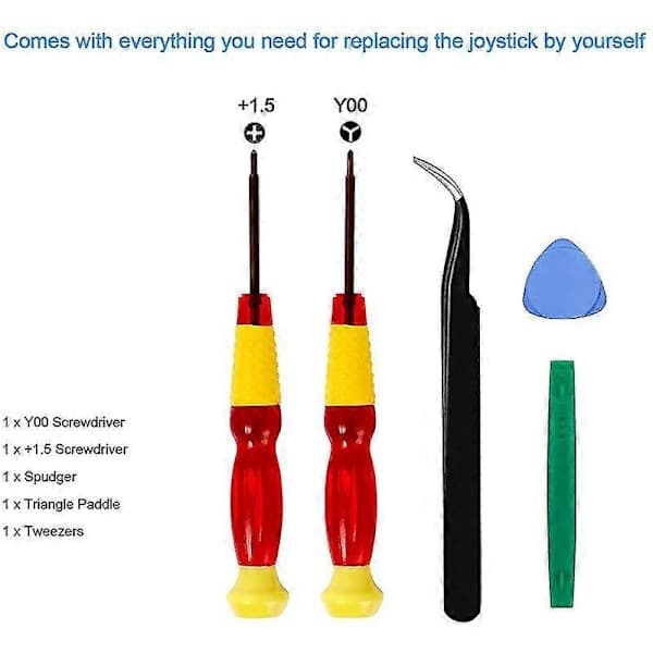 2-pak Udskiftnings Joystick Analog Thumbstick Del Til Switch Lite Controller - Med Reparationsværktøjssæt