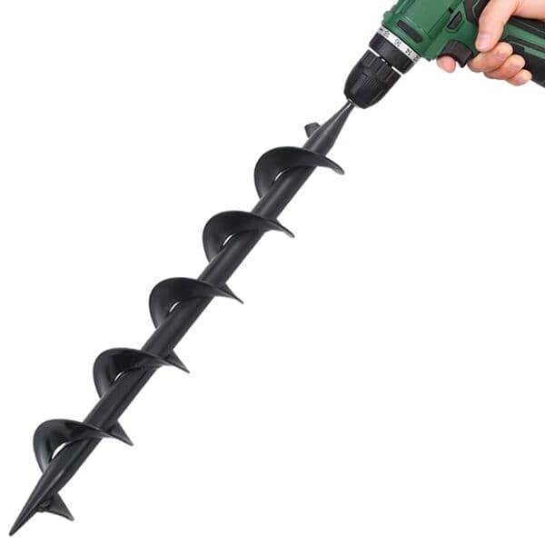 vidaXL Jordbor stål 75x600 mm hvit