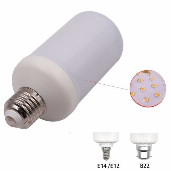 LED-lamppu liekkiefektillä, E14