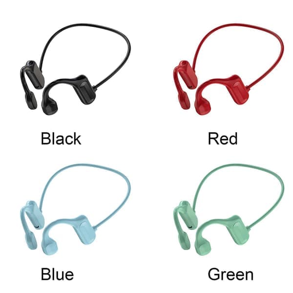 Trådløse sportshovedtelefoner med knogleledning Bl09 Model Bluetooth 5.2 Headset til træning, løb og kørsel Sort Black