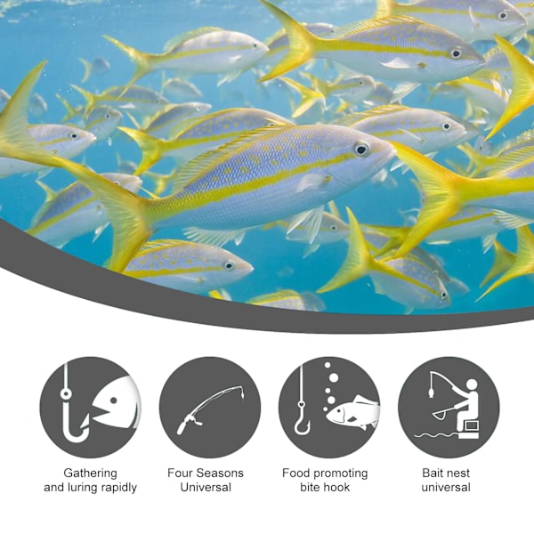 Yegbong Majs Fiskbete, Reservoar Fiskbete Fiske Lockbete Fisk Portabel Fiskprimer