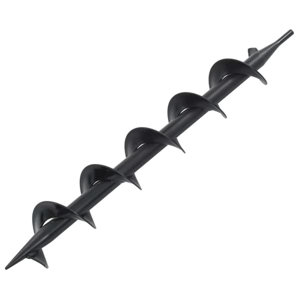 vidaXL Jordbor stål 75x600 mm hvit