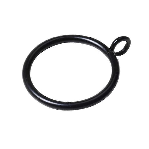 38 mm metalgardinringe med øje til køkken og soveværelse, 40 stk., sort 40pcs Black