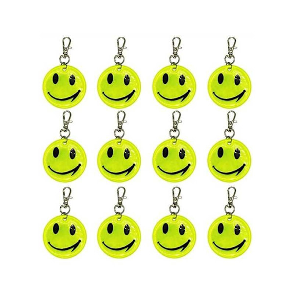 4-PAK Reflekterende Smiley Gul