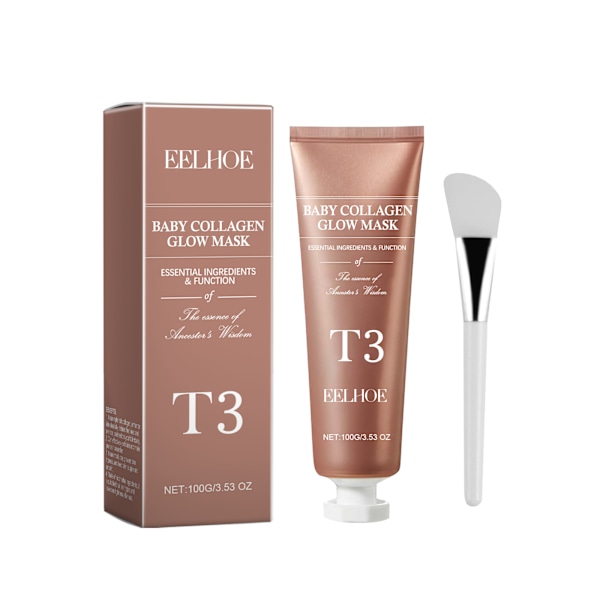 Eelhoe Kollagen Peel Off Mask Återfuktar, Hydrerar, Fuktgivande, Anti-rynk och Uppljusande Hud Peel Off Mask