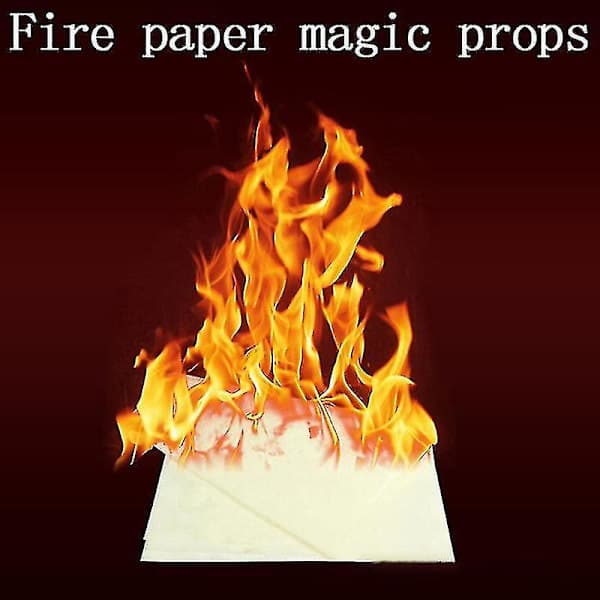 5 st 20*25cm Eldpapper Flash Flame Papper Eldpapper Magiska Rekvisita Effekt