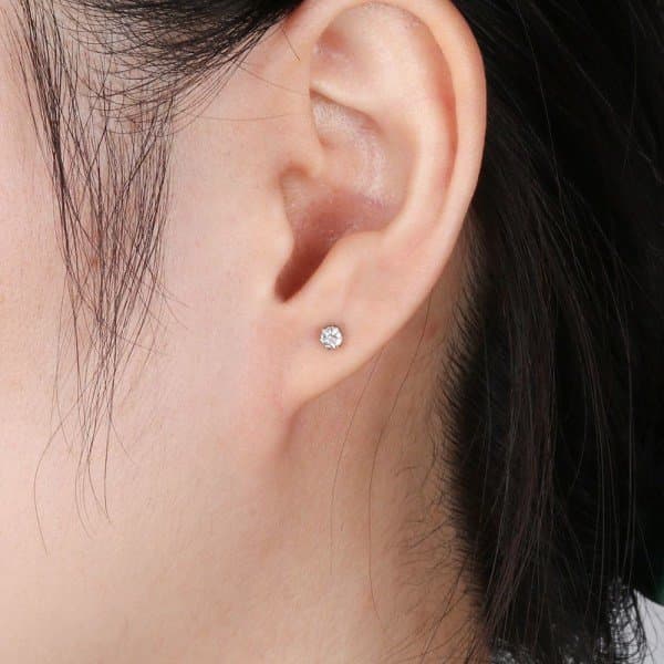 6/12 par øreringe sæt geometrisk krystal rund zircon