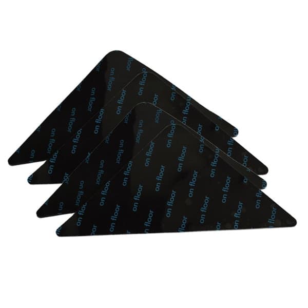 4x sklisikre teppebeskyttere - 13,5 cm svart