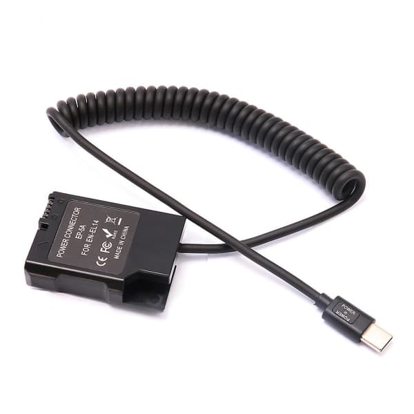 En-el14 Dummy Batteri Usb-c Koblingsadapter Dummy Batteri Par