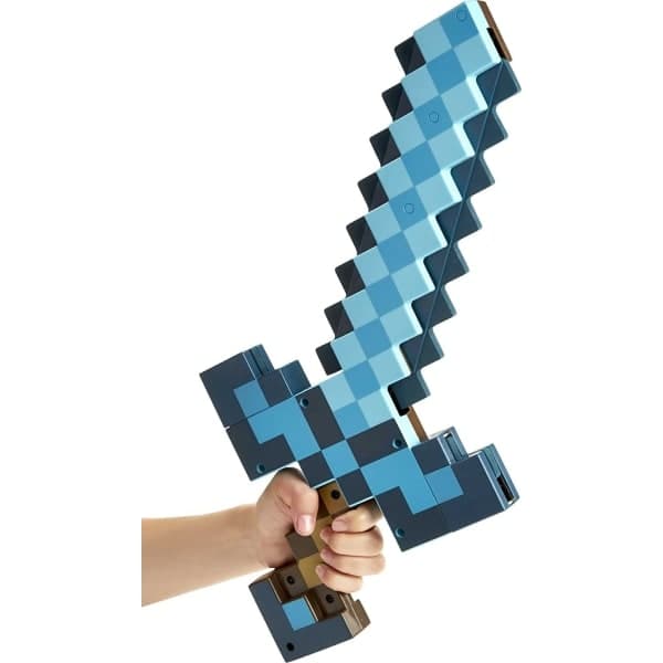 Minecraft leker, rollespilltilbehør i barnestørrelse, gave til barn - blå blue