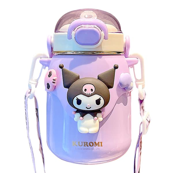 Barnkopp Rostritt Sugerör Vattenflaska - Sanrio Termosmugg 700ml blå